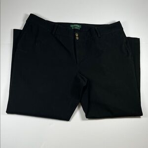 Lauren Ralph Lauren Connor Women’s Black Casual Capri Pants Sz 16W